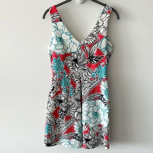 Soprano Floral Mini Dress Fit and Flare Sleeveless N32